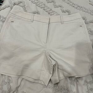 White House Black Market Cream Women's Shorts